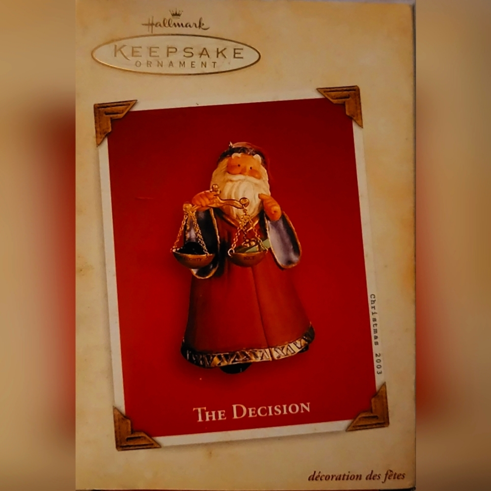 2003 THE DECISION  Hallmark Keepsake Ornament & Box
